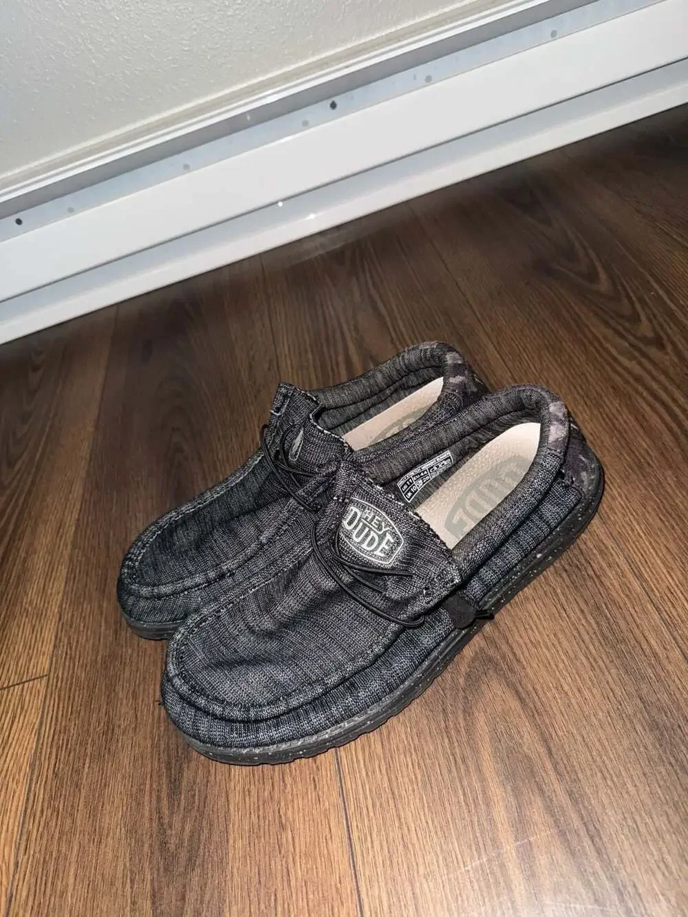 Hey Dude Men's Wally Stretch Midnight Bunker Slip-On Shoes Size 11